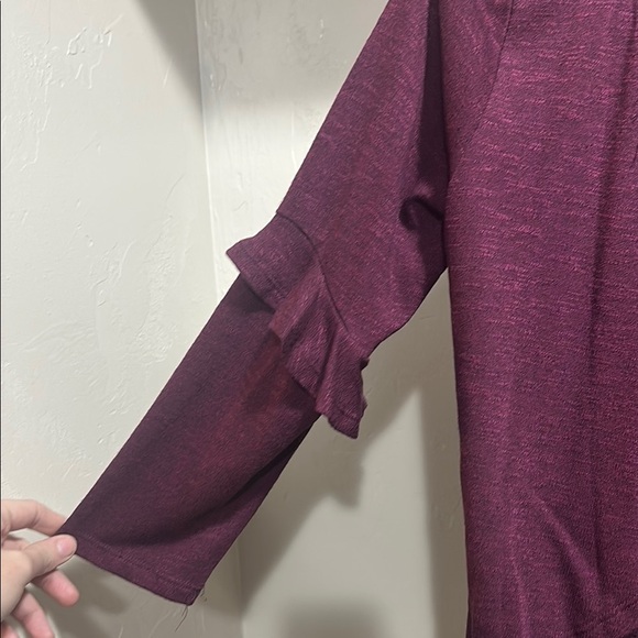 Gianni Bini Purple Camisole with Shawl Collar and Asymmetrical Hemline - Picture 3 of 4